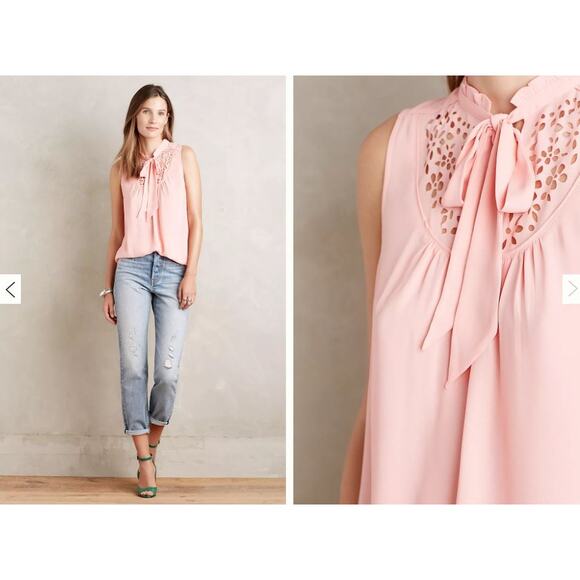 Anthropologie Luca Tie-Neck Blouse - Size 12 - Picture 2 of 6